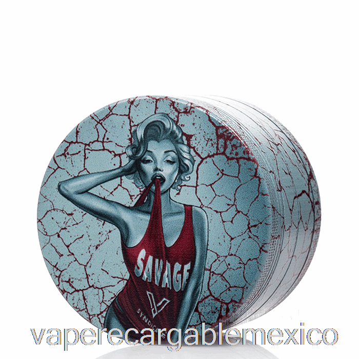 Vape Recargable V Syndicate 2.5 Pulgadas 4 Piezas Sharpshred 360o Molinillo Dank Diva